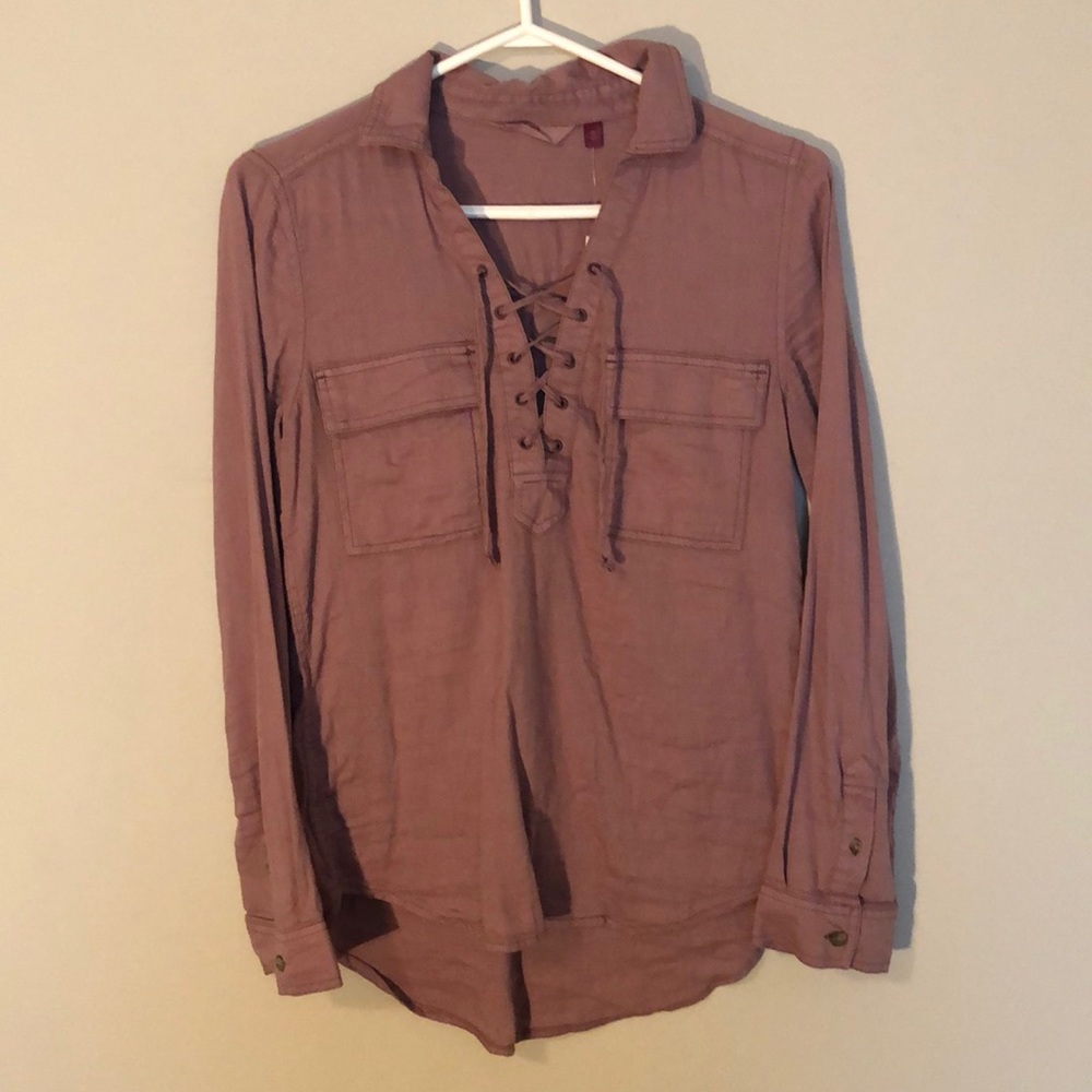 Long sleeve maroon shirt